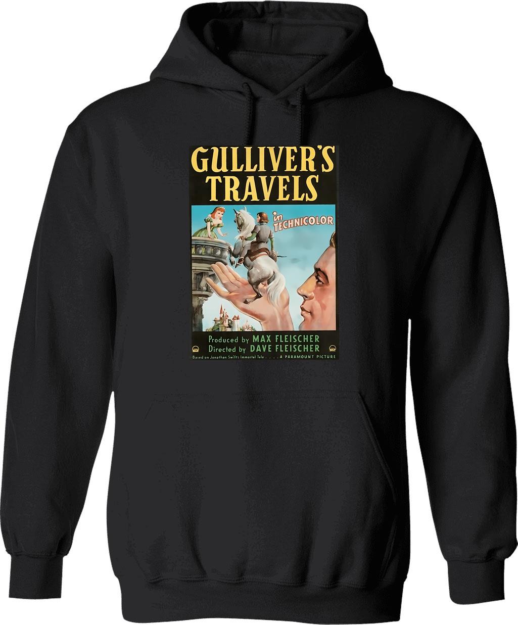 Gulf Of Mexico Funny Holiday Vintage Palm Trees Sun Waves Hoodie - Black