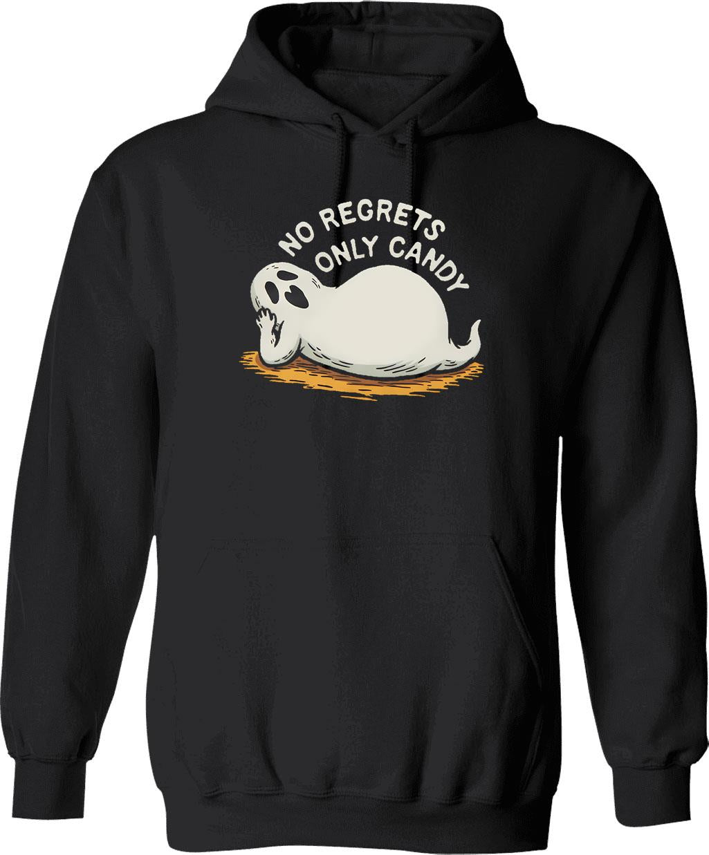 Halloween Road Hoodie - Retro Graphic Pullover Hoodie for Men & Women - Black