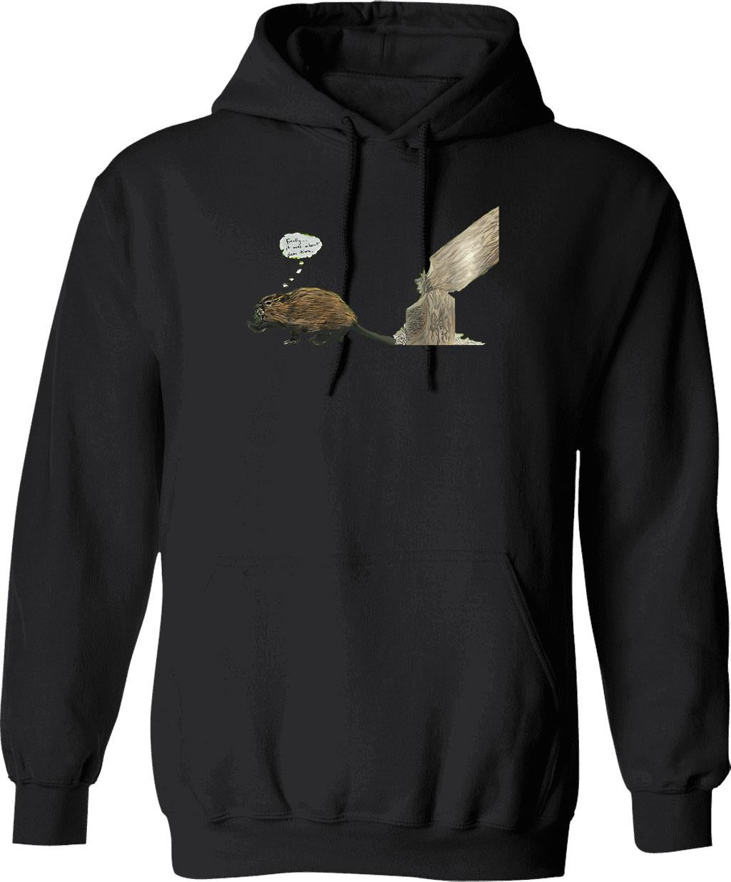 Hammerbarn Vintage Hoodie - Retro Graphic Cosy Pullover - Black