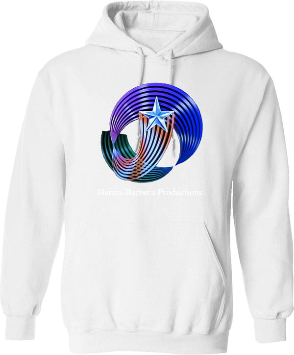 Hanna Barbera Productions 1987 Hoodie Graphic Pullover Hoodie - White