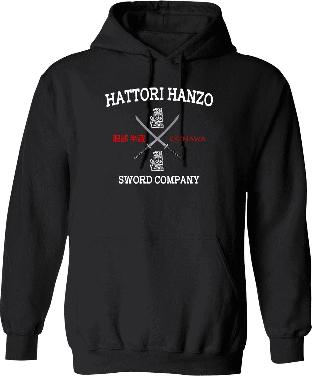 Hattori Hanzo Sword Company Hoodie - Retro Graphic Pullover Hoodie for Men & Women - Black