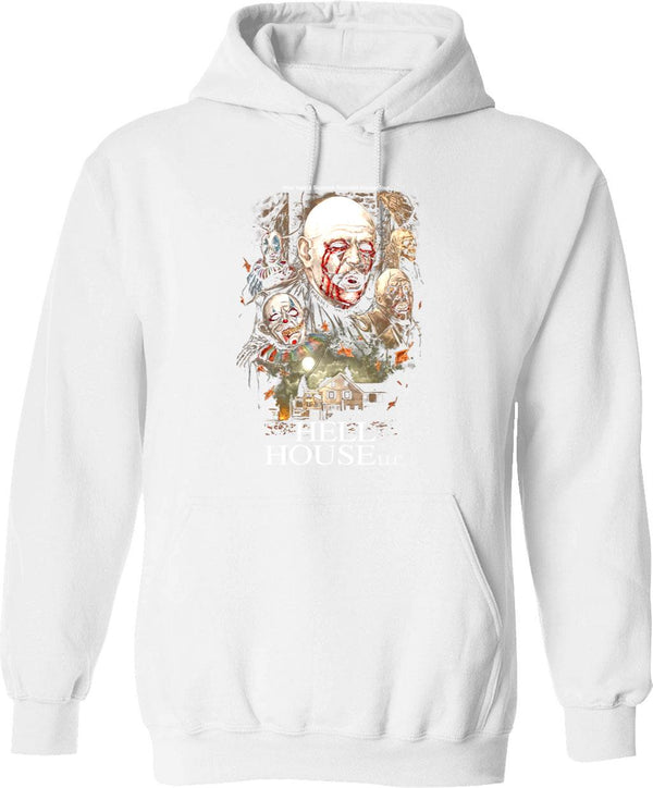 Hell House LLC The Abaddon Hotel Nightmare Graphic Pullover Hoodie - White