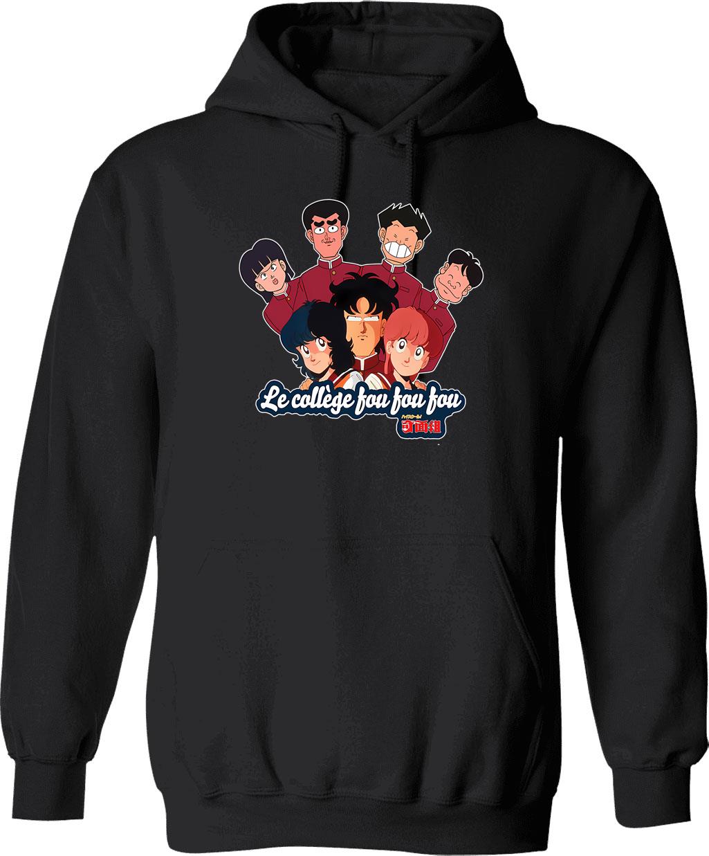 High Five Hoodie - Retro Graphic Pullover Hoodie for Men & Women - Black