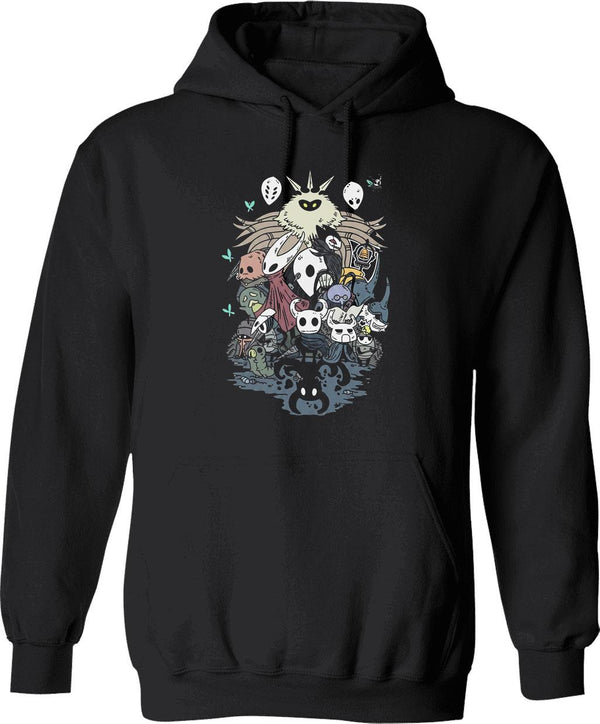 Hollow Knight Silksong Hoodie Graphic Pullover Hoodie - Black