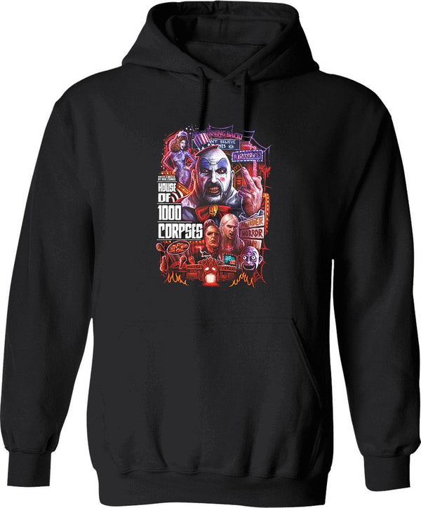 House of 1000 Corpses Theres No Turning Back Graphic Pullover Hoodie - Black