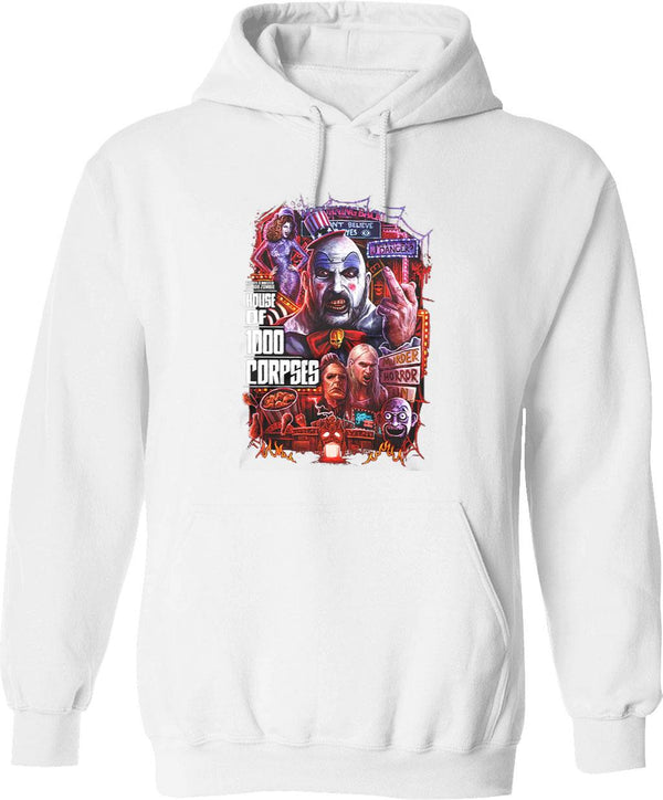 House of 1000 Corpses Theres No Turning Back Graphic Pullover Hoodie - White