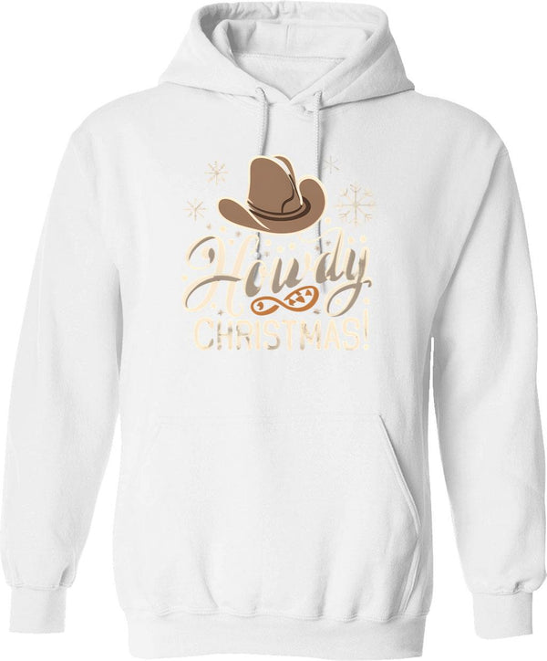 Howdy Ho Hoodie - Retro Graphic Pullover Hoodie for Men & Women - White