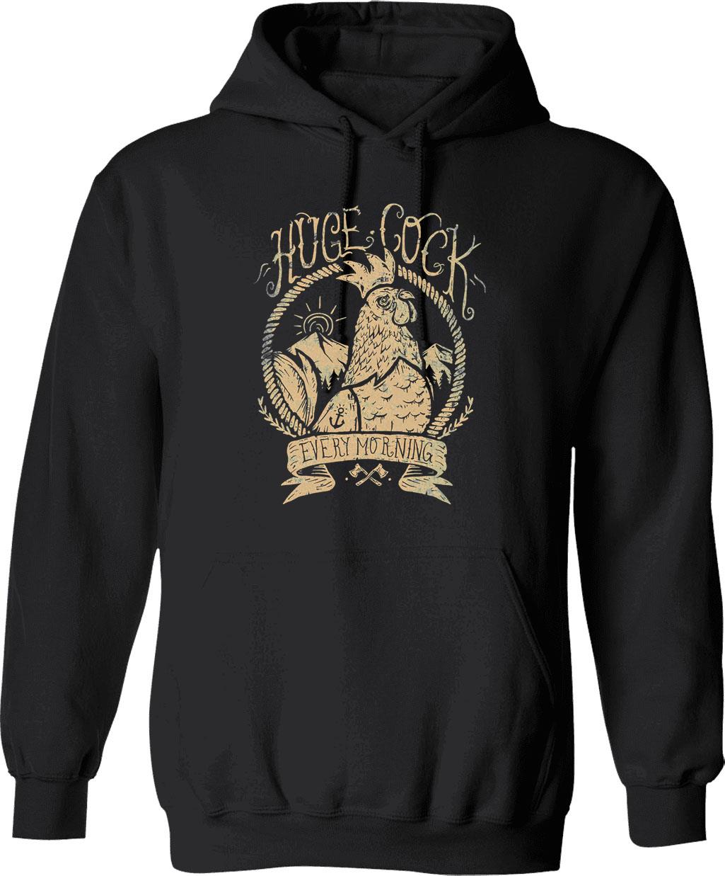 Huckleberry Hound (1) Hoodie - Retro Graphic Pullover Hoodie for Men & Women - Black