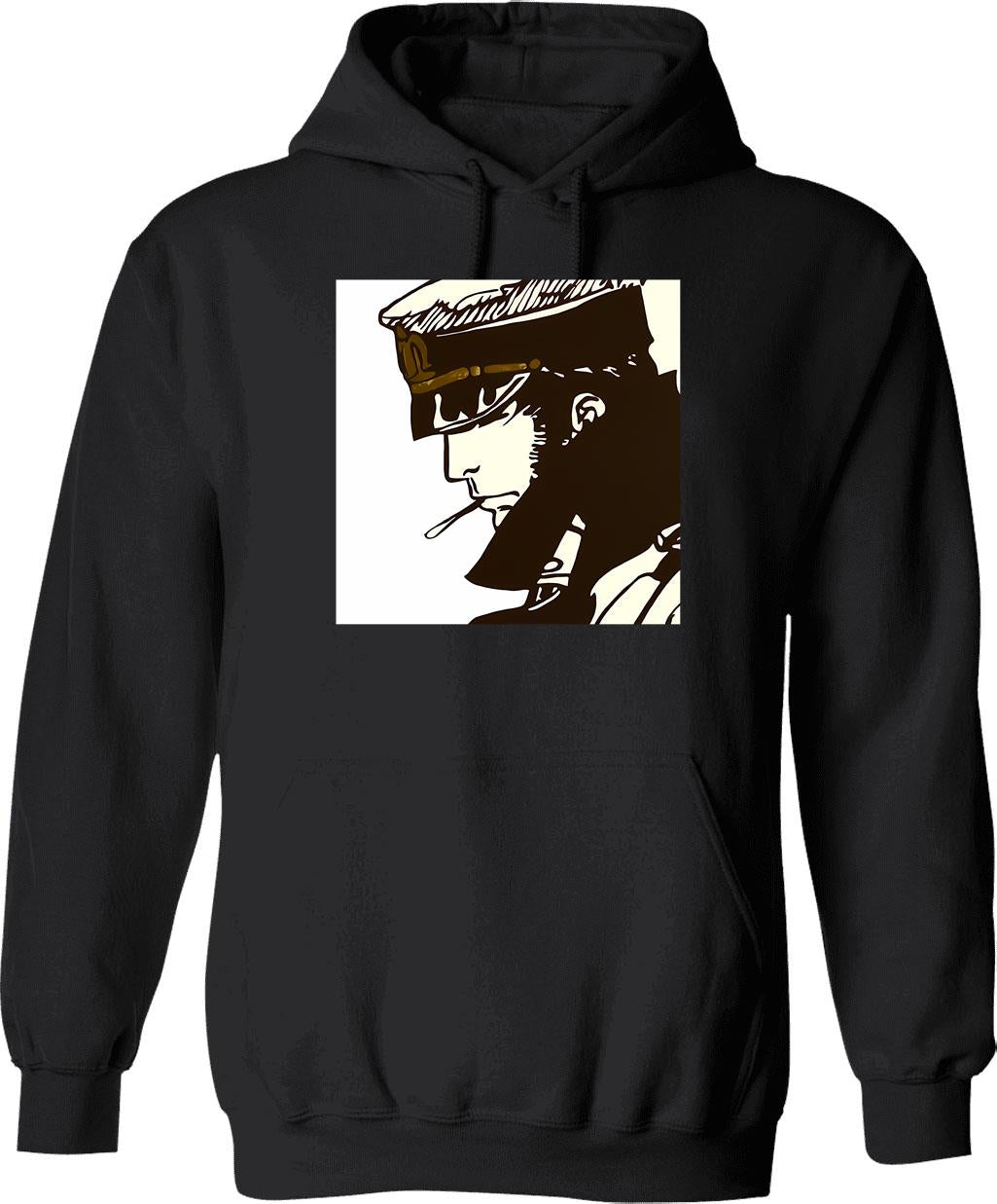Huge Cock Hoodie - Retro Graphic Pullover Hoodie for Men & Women - Black