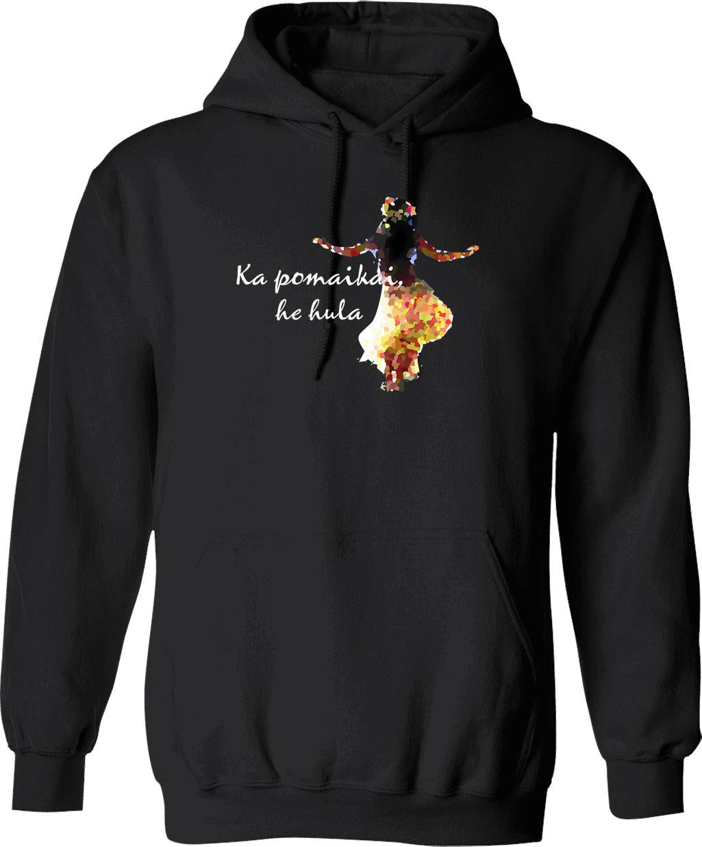 Hugz Cactus Hoodie - Retro Graphic Pullover Hoodie for Men & Women - Black