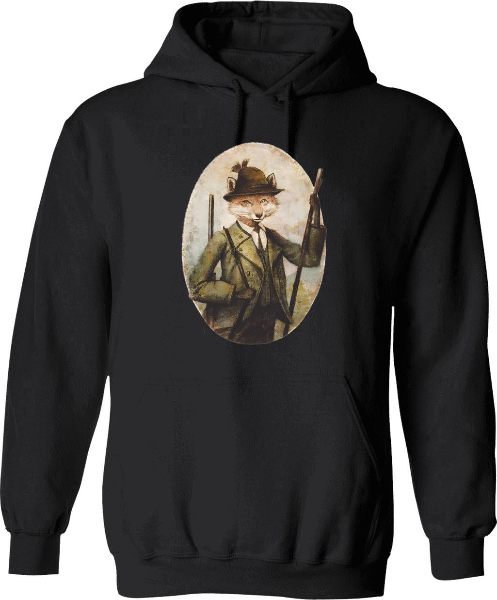 Hungry Dogs Run Faster Classic Hoodie - Retro Graphic Pullover Hoodie for Men & Women - Black
