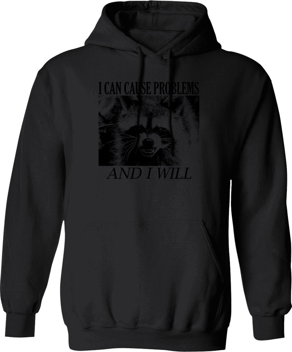 I Can Be Meaner Hoodie - Retro Graphic Pullover Hoodie for Men & Women - Black