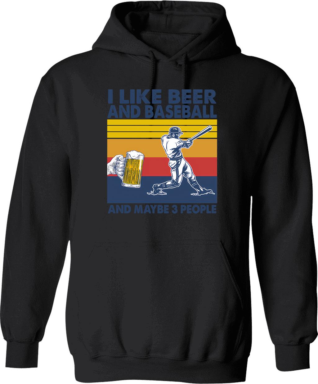 I Like Bad Music Only Hoodie - Retro Graphic Pullover Hoodie for Men & Women - Black