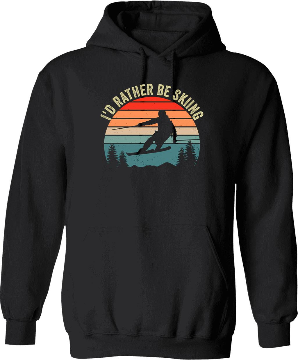 I'd Rather Be Playing Splendor Hoodie - Retro Graphic Pullover Hoodie for Men & Women - Black