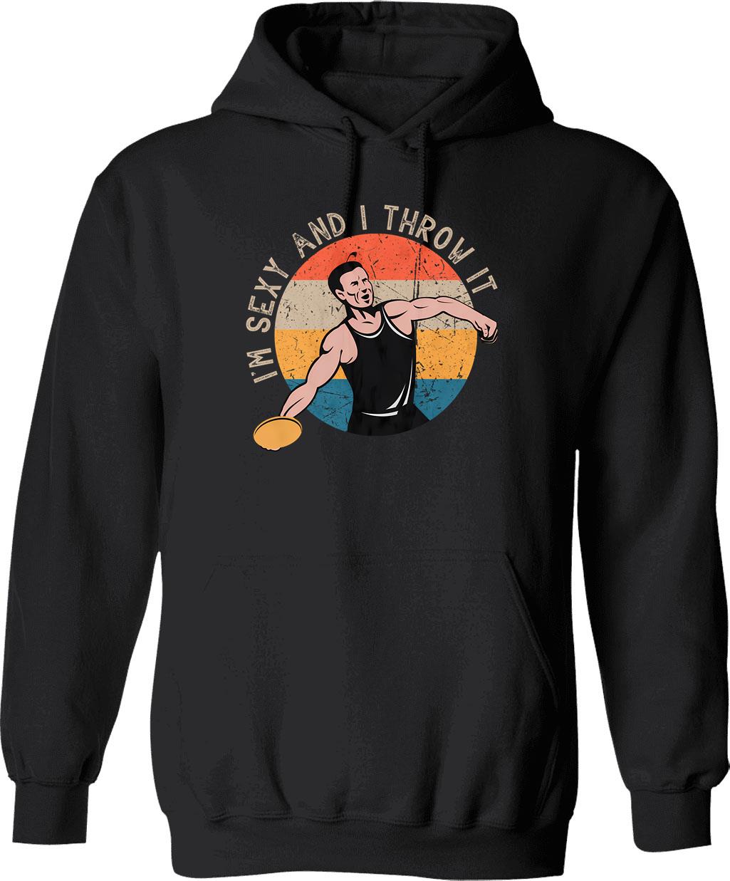 Im Sexy And I Mow It Vintage Funny Lawn Care Gift For Dads Hoodie - Black