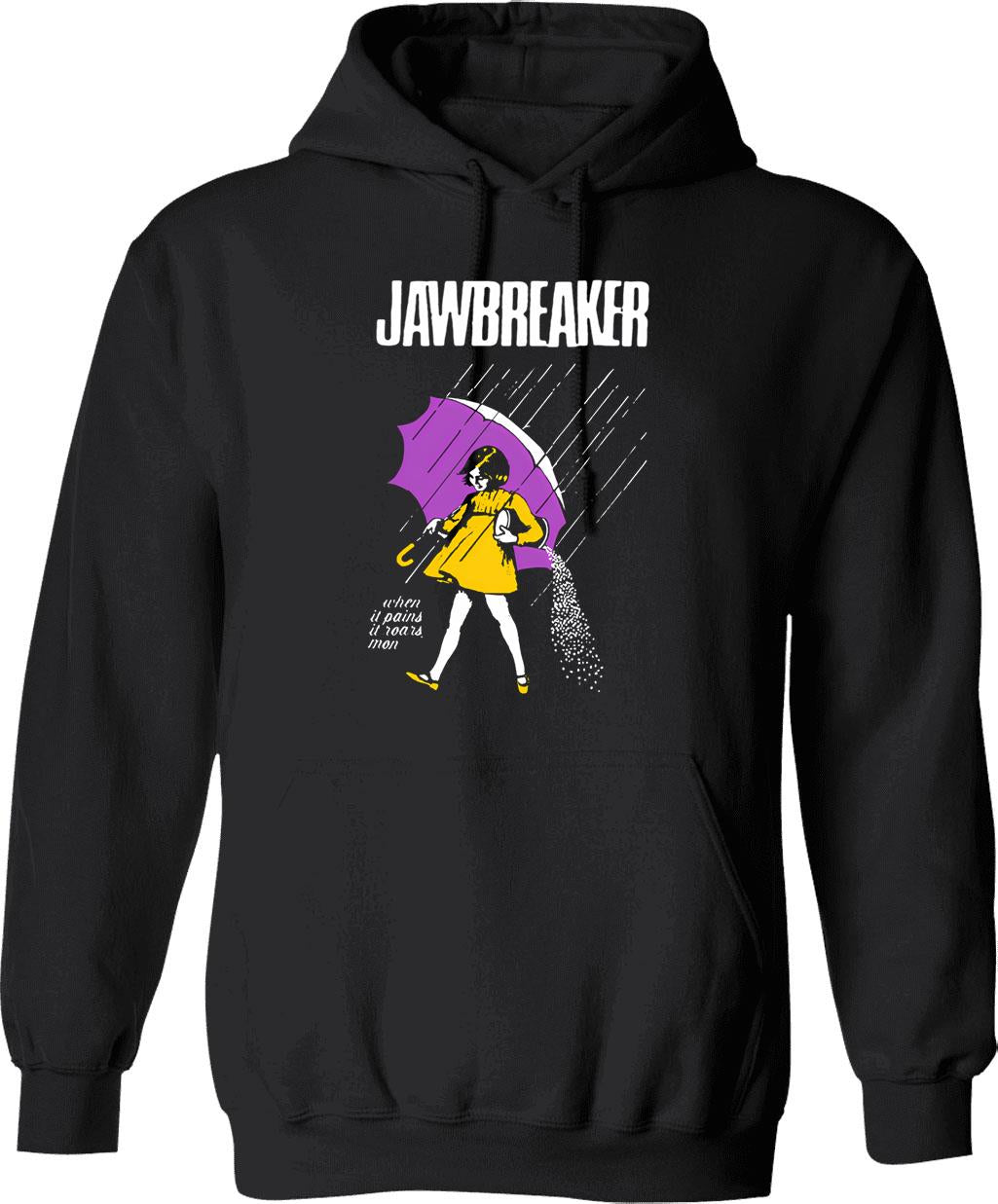 Jawbreaker Hoodie - Retro Graphic Pullover Hoodie for Men & Women - Black