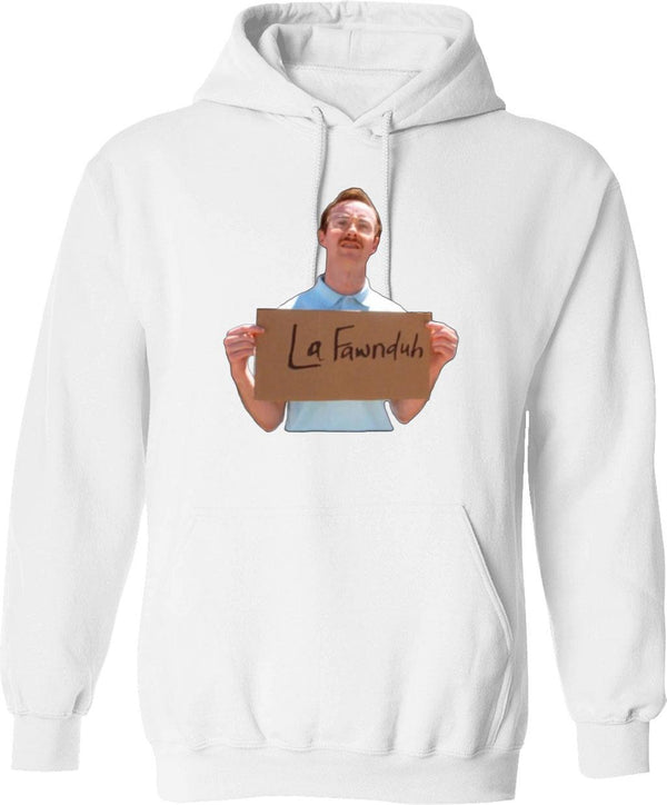 Kip from Napoleon Dynamite Graphic Pullover Hoodie - White