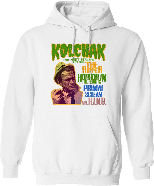 Kolchak The Night Stalker Graphic Pullover Hoodie - White