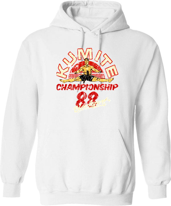 Kuchis Burgers Hoodie - Retro Graphic Pullover Hoodie for Men & Women - White