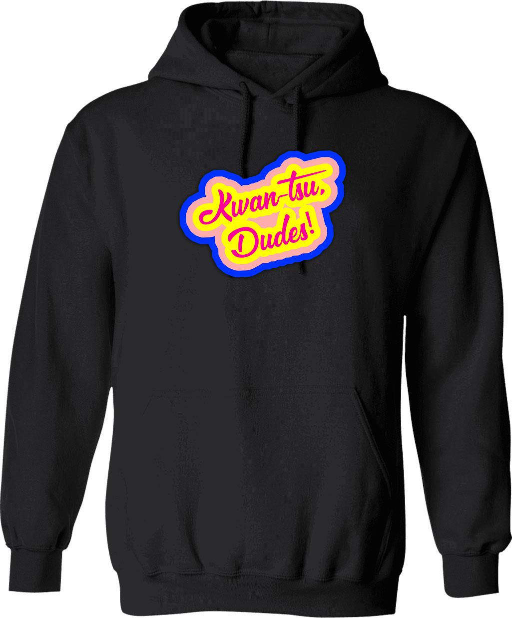 Kwan-Tsu Dudes Surf Ninjas Movie Quote Choose Your Own Background Graphic Pullover Hoodie - Black