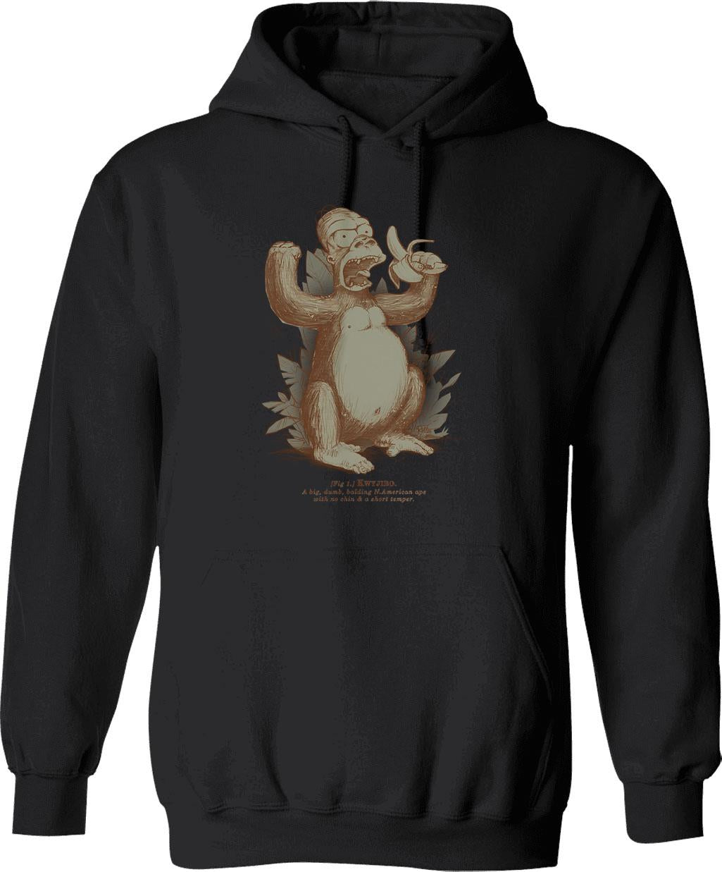 Kuyyyy Ah Hoodie - Retro Graphic Pullover Hoodie for Men & Women - Black