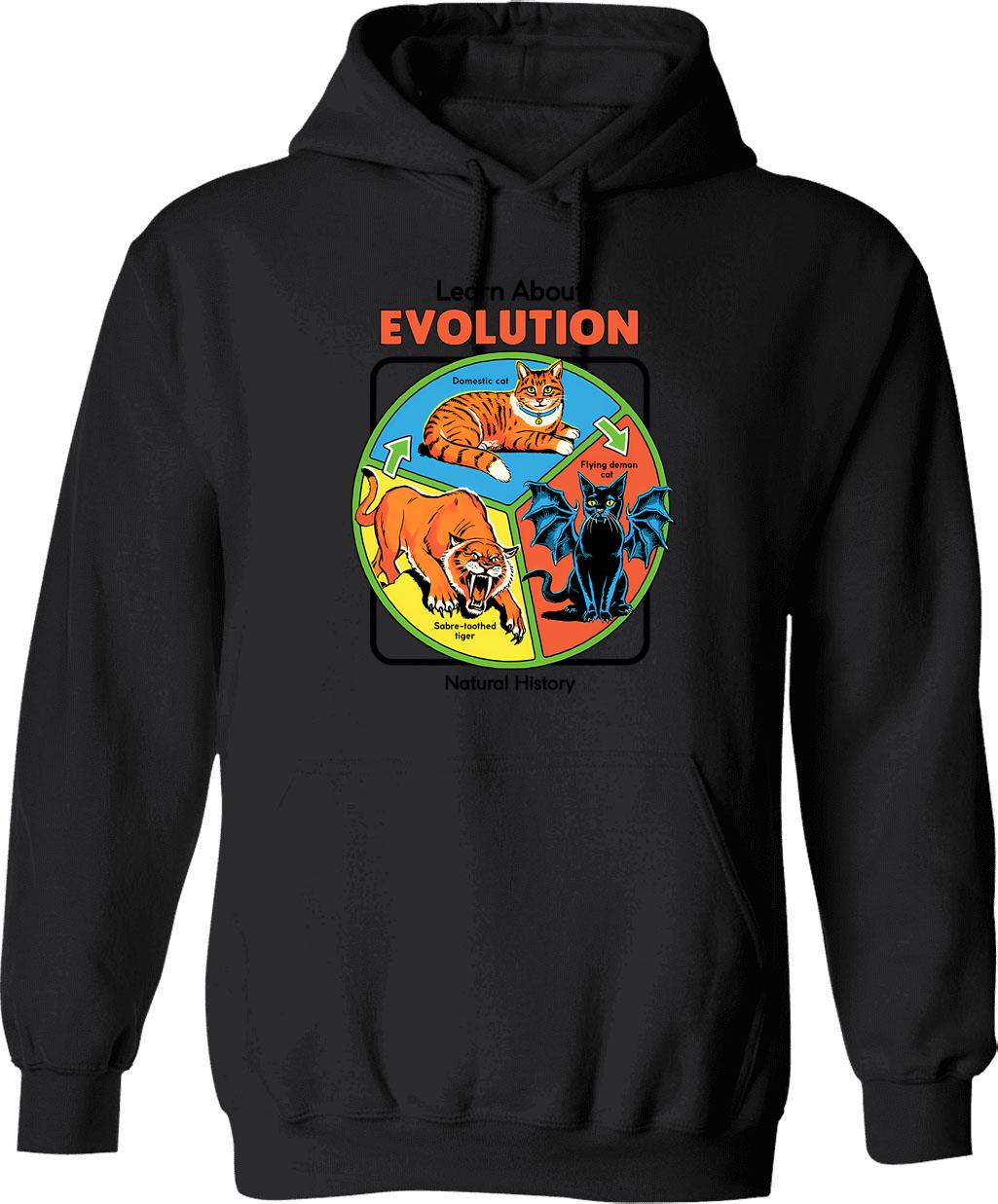 Learn About Division Hoodie - Retro Graphic Pullover Hoodie for Men & Women - Black