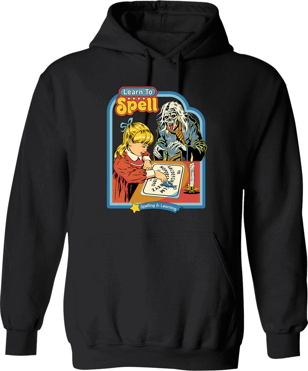 Learn About Subtraction Hoodie - Retro Graphic Pullover Hoodie for Men & Women - Black