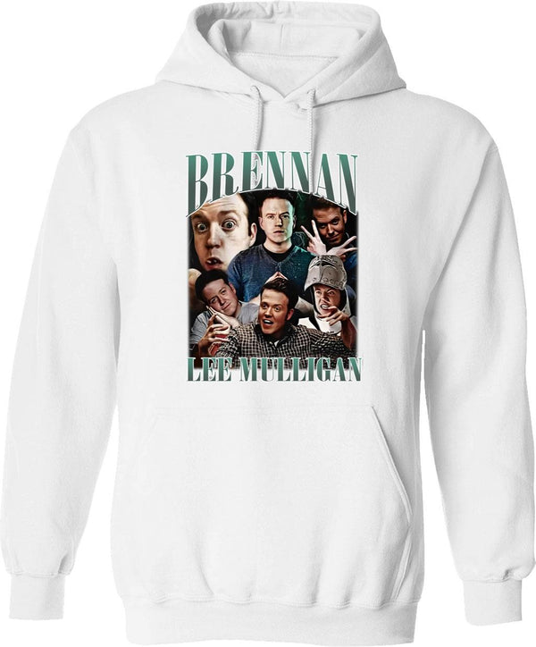 Limited Brennan Lee Mulligan Vintage Hoodie Gift for Woman and Man Graphic Pullover Hoodie - White