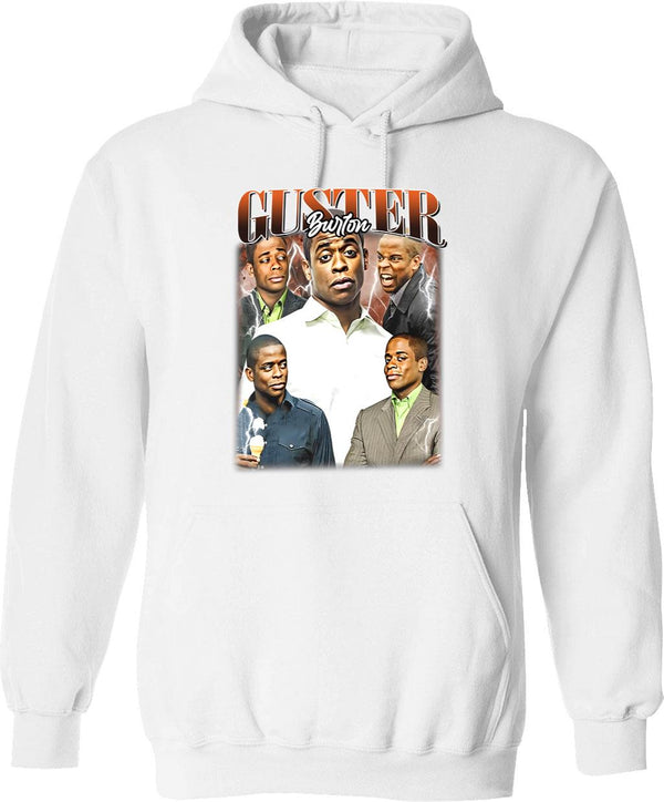 Limited Burton Guster Psych Vintage Hoodie Gift for Woman and Man Graphic Pullover Hoodie - White