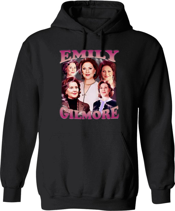 Limited Emily Gilmore Vintage Hoodie Gift for Woman and Man Graphic Pullover Hoodie - Black