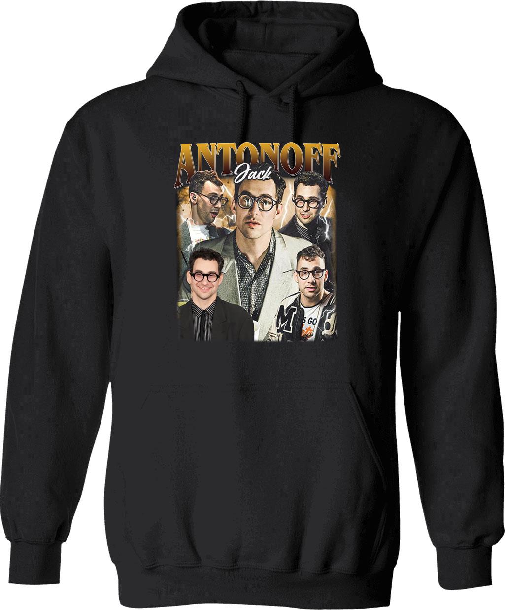 Limited Jack Antonoff Vintage Hoodie Gift for Woman and Man Graphic Pullover Hoodie - Black