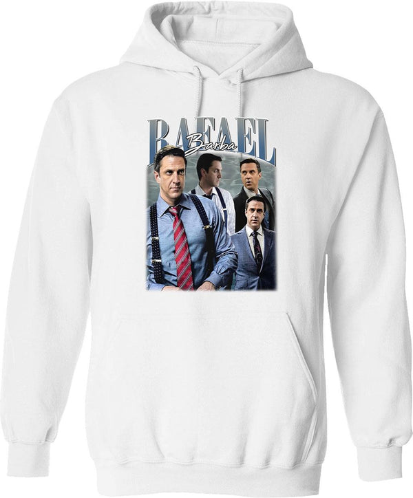 Limited Rafael Barba Vintage Gift for Woman and Man Graphic Pullover Hoodie - White