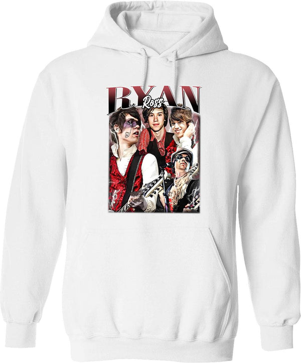 Limited Ryan Ross Vintage Hoodie Gift for Woman and Man Graphic Pullover Hoodie - White