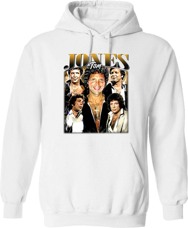 Limited Tom Jones Vintage Hoodie Gift for Woman and Man Graphic Pullover Hoodie - White