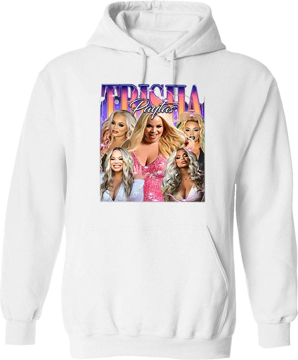 Limited Trisha Paytas Vintage Hoodie Gift for Woman and Man Graphic Pullover Hoodie - White