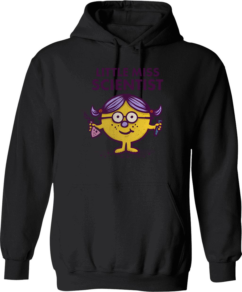 Little Miss Sarcasm Hoodie - Retro Graphic Pullover Hoodie for Men & Women - Black