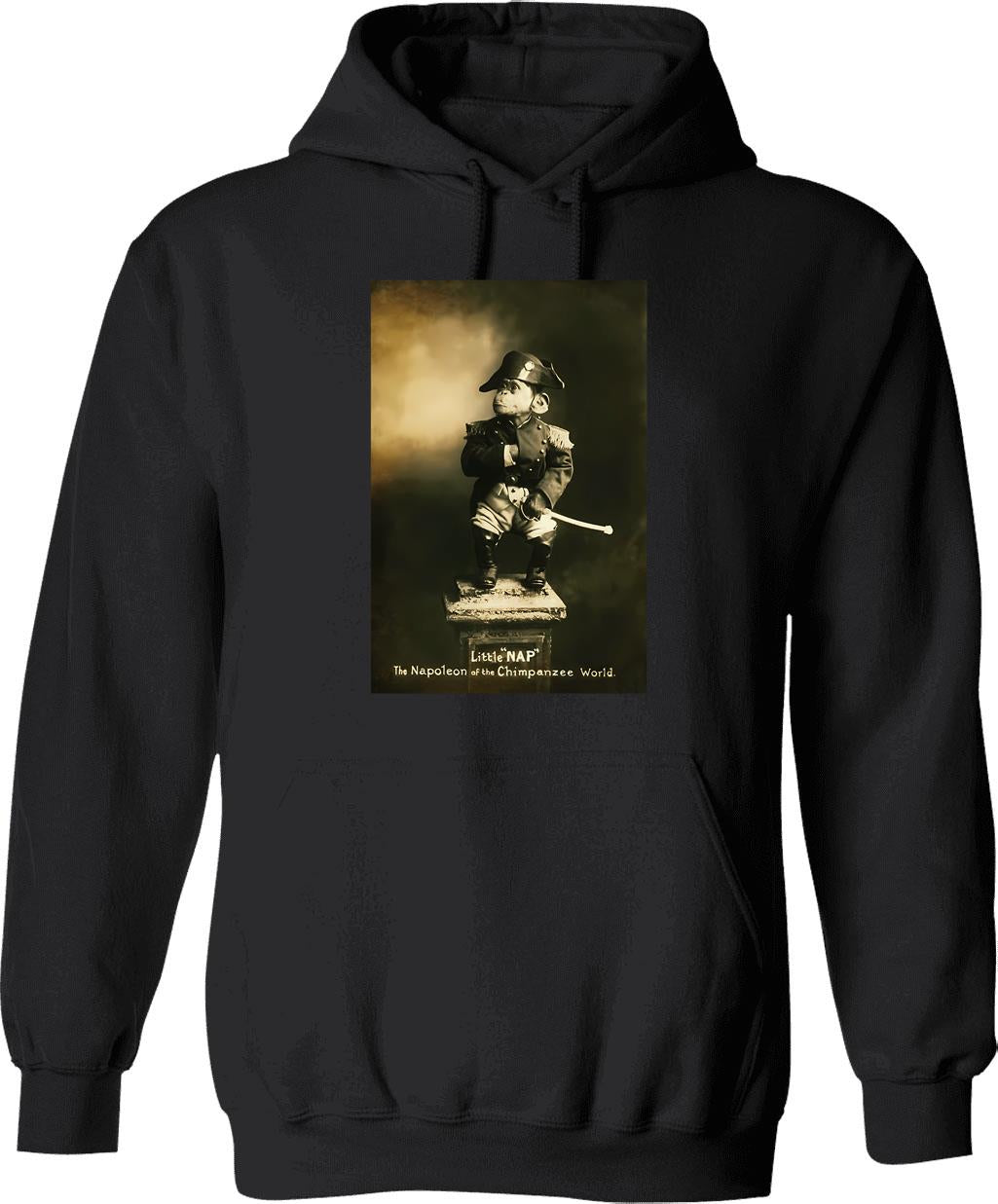Little Miss Scientist Hoodie - Retro Graphic Pullover Hoodie for Men & Women - Black