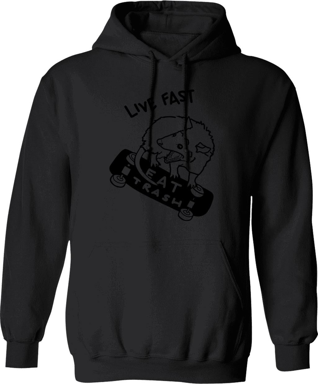 Little Yellow Running Man America Online Aol Hoodie - Black