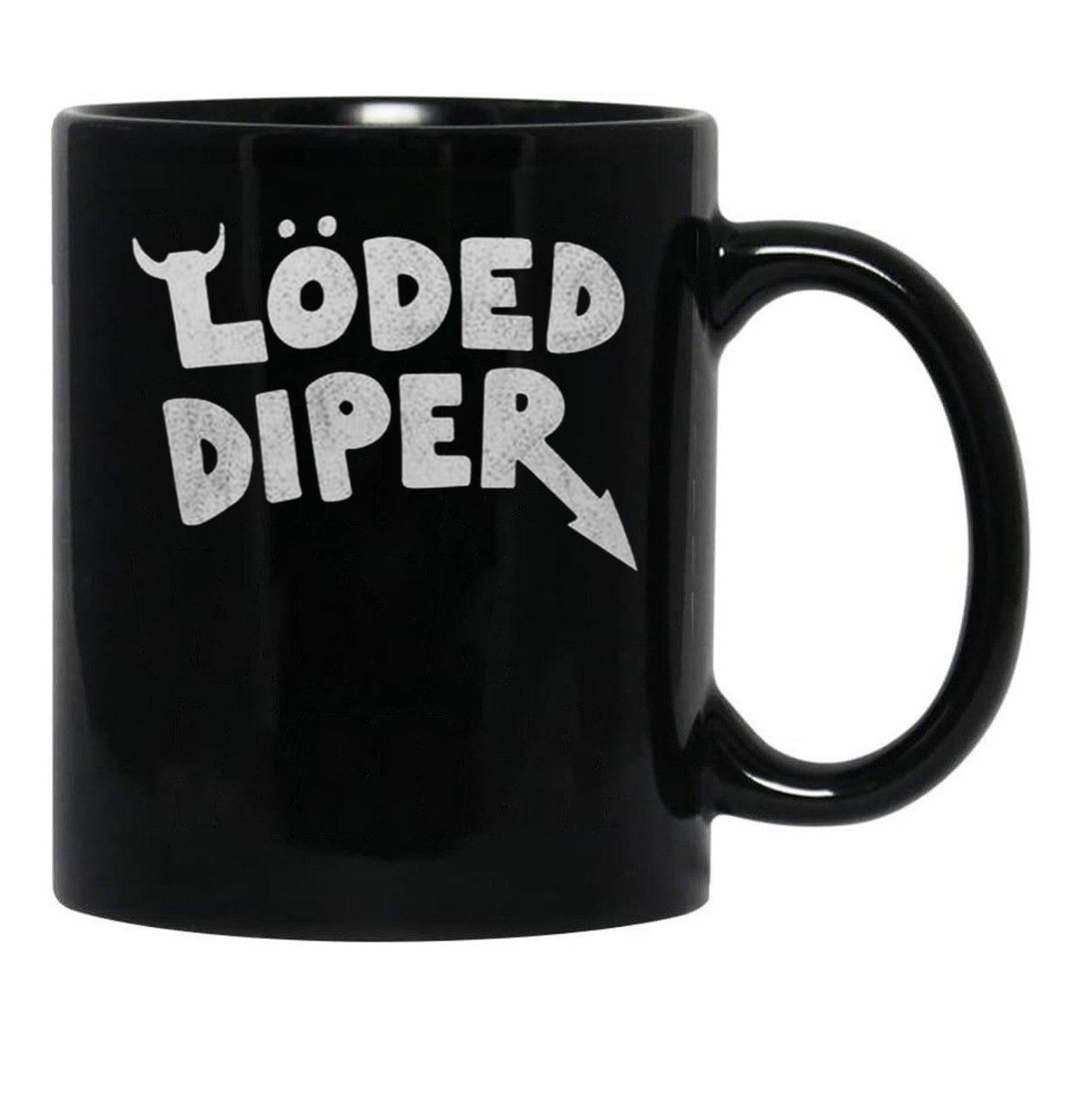 Loded Diaper Classic Black Coffee Mug, Gift Coffee Mug - Black