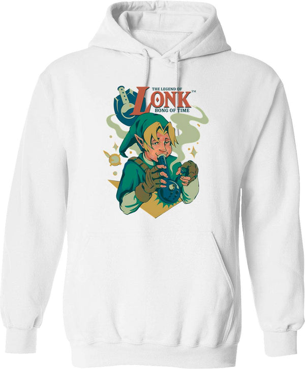 Long Duk Dong Tshirt Hoodie - Retro Graphic Pullover Hoodie for Men & Women - White
