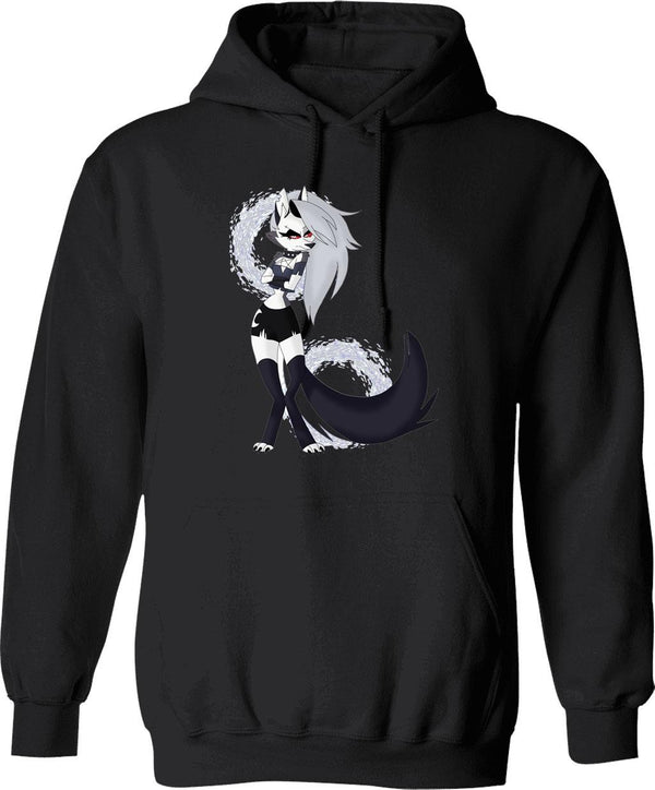 Loona from Helluva Boss Classic Graphic Pullover Hoodie - Black