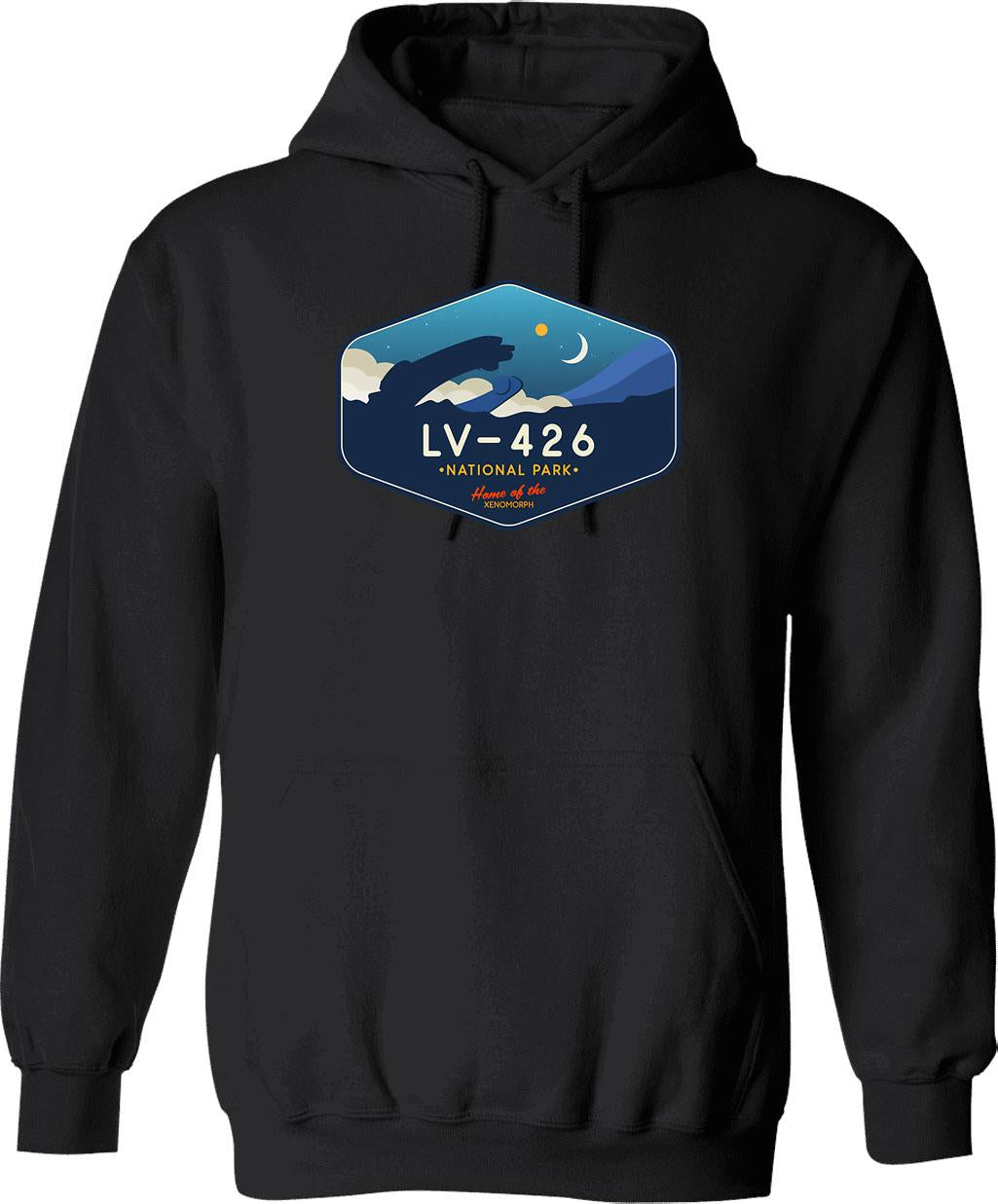 Luftwaffle Hoodie - Retro Graphic Pullover Hoodie for Men & Women - Black