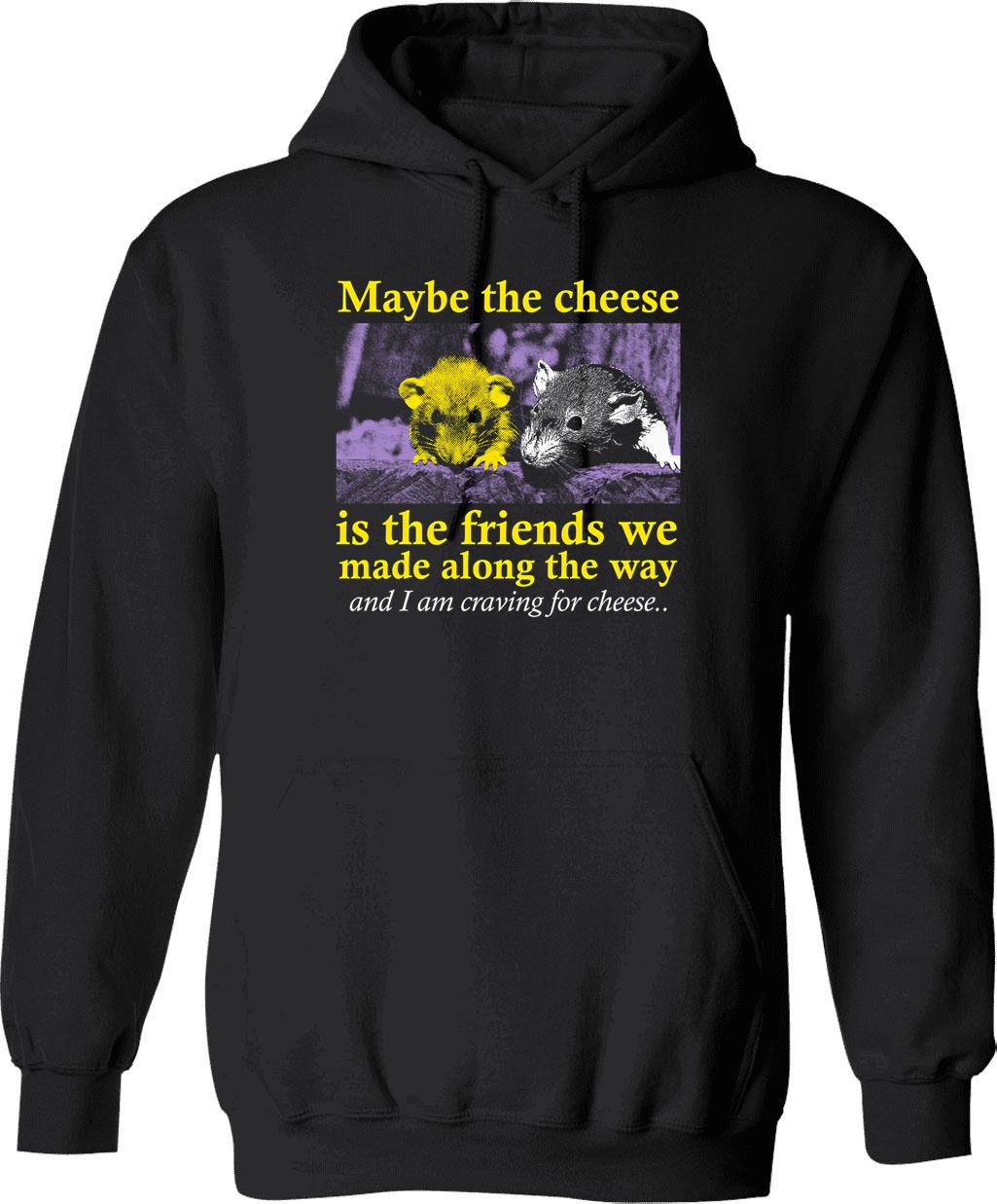 Maybe Swearing Will Help Hoodie - Retro Graphic Pullover Hoodie for Men & Women - Black