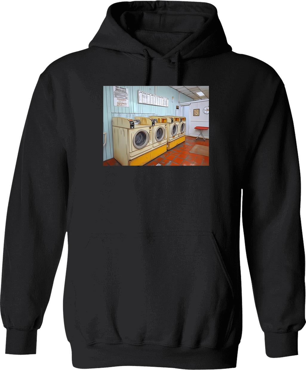 Midnight Run Vintage Hoodie - Retro Graphic Cosy Pullover - Black