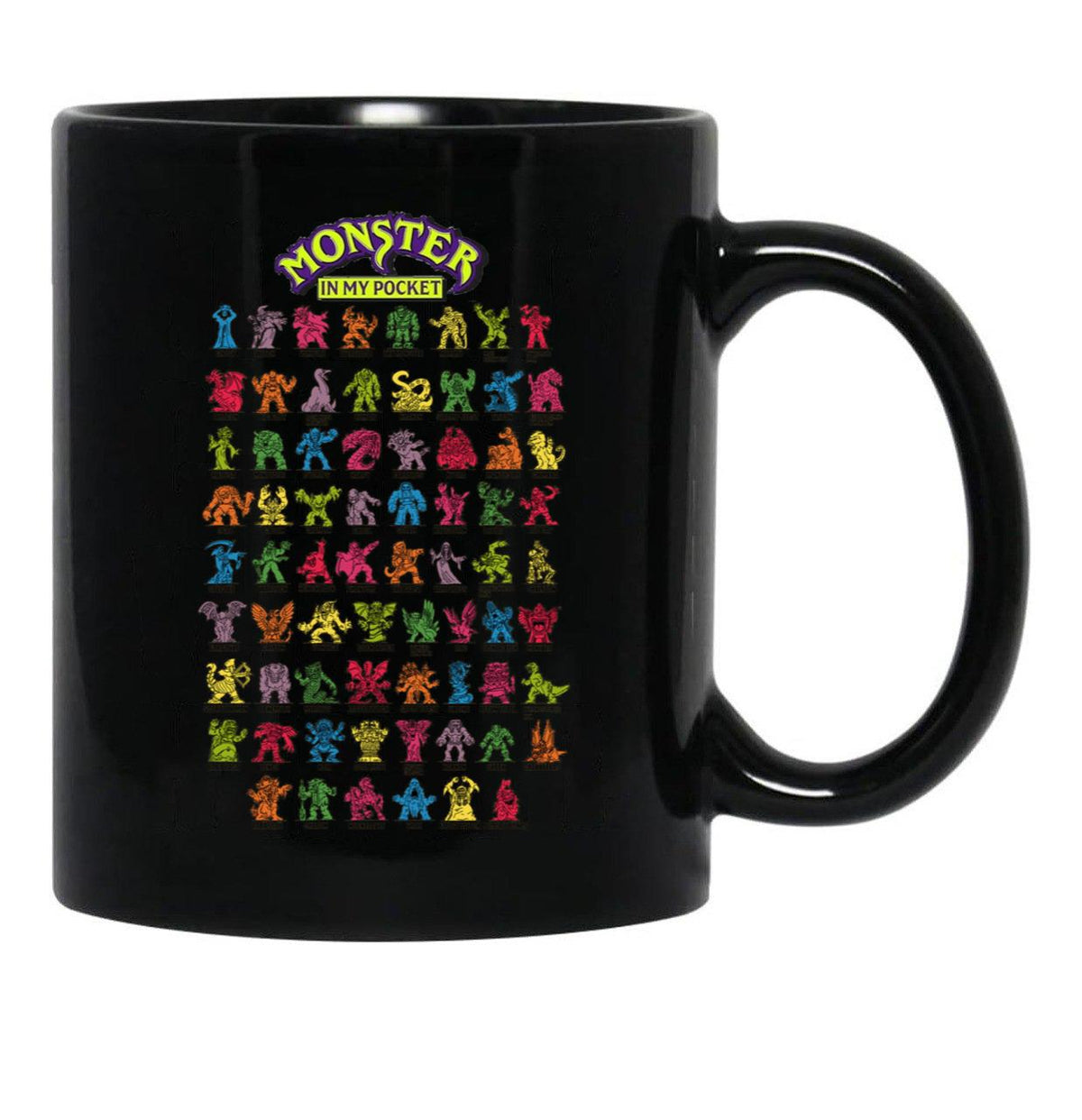 Monsters in My Pocket Black Coffee Mug, Gift Coffee Mug - Black
