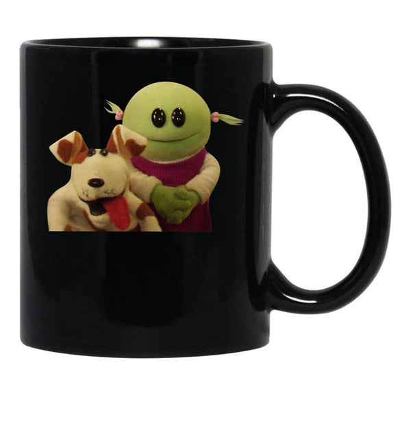 Nanalan Mona and Russer Black Coffee Mug, Gift Coffee Mug - Black