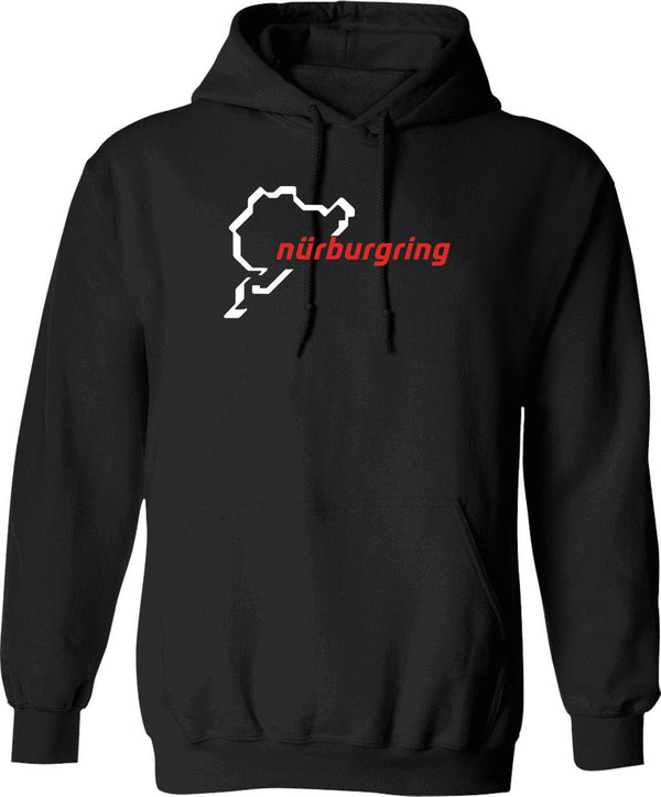 Nurburgring - Map Graphic Day Track Graphic Pullover Hoodie - Black