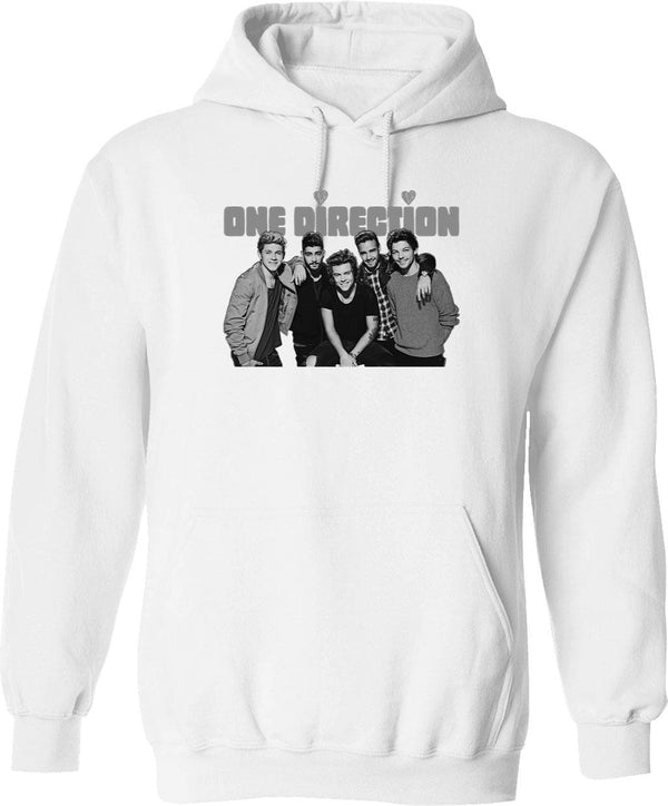 One Direction Together Classic Graphic Pullover Hoodie - White