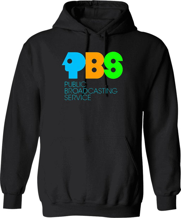 Pbs Vintage Essential Graphic Pullover Hoodie - Black