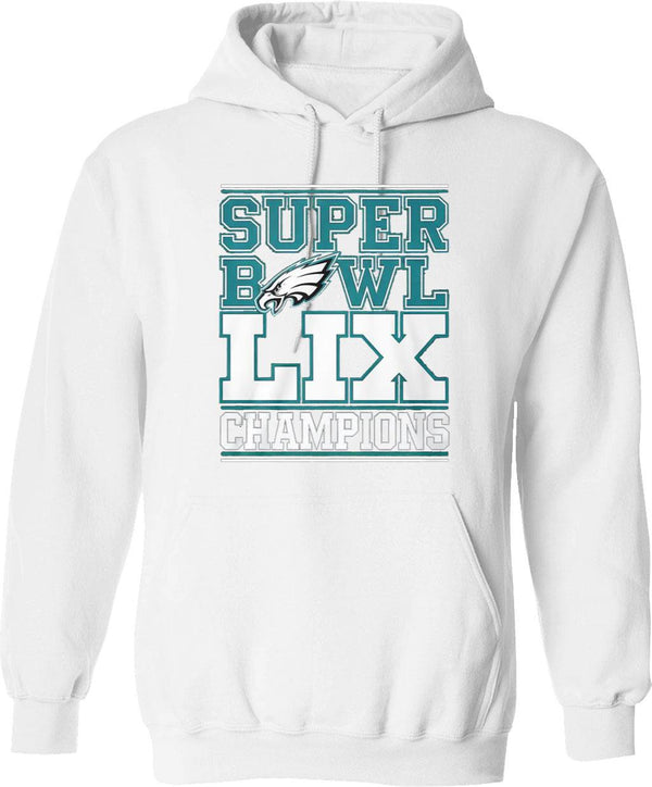 Philadelphia Super Champions Hoodie Graphic Pullover Hoodie - White